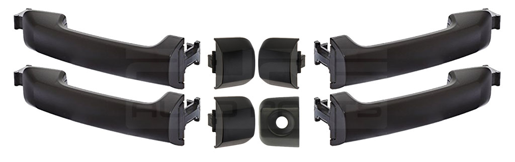 Toyota Tundra Black Front Door Handles - 2007-2021 Toyota Tundra Black Front Door Handles - 2007-2021